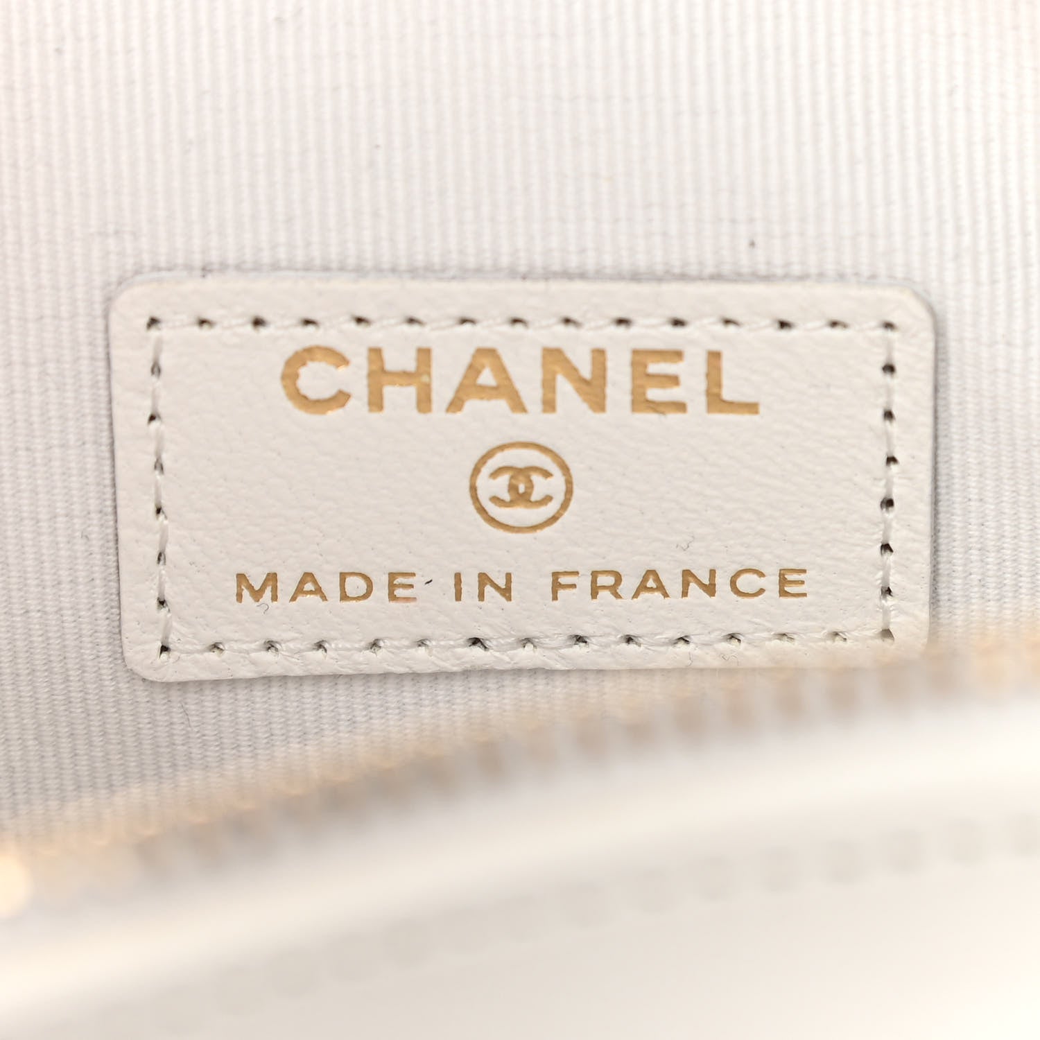 Chanel Lambskin Quilted CC In Love Heart Clutch With Chain White 6 of 10