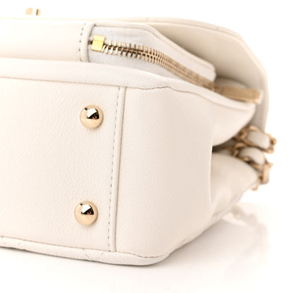 Chanel Caviar Quilted Medium Business Affinity Flap White 10 of 10