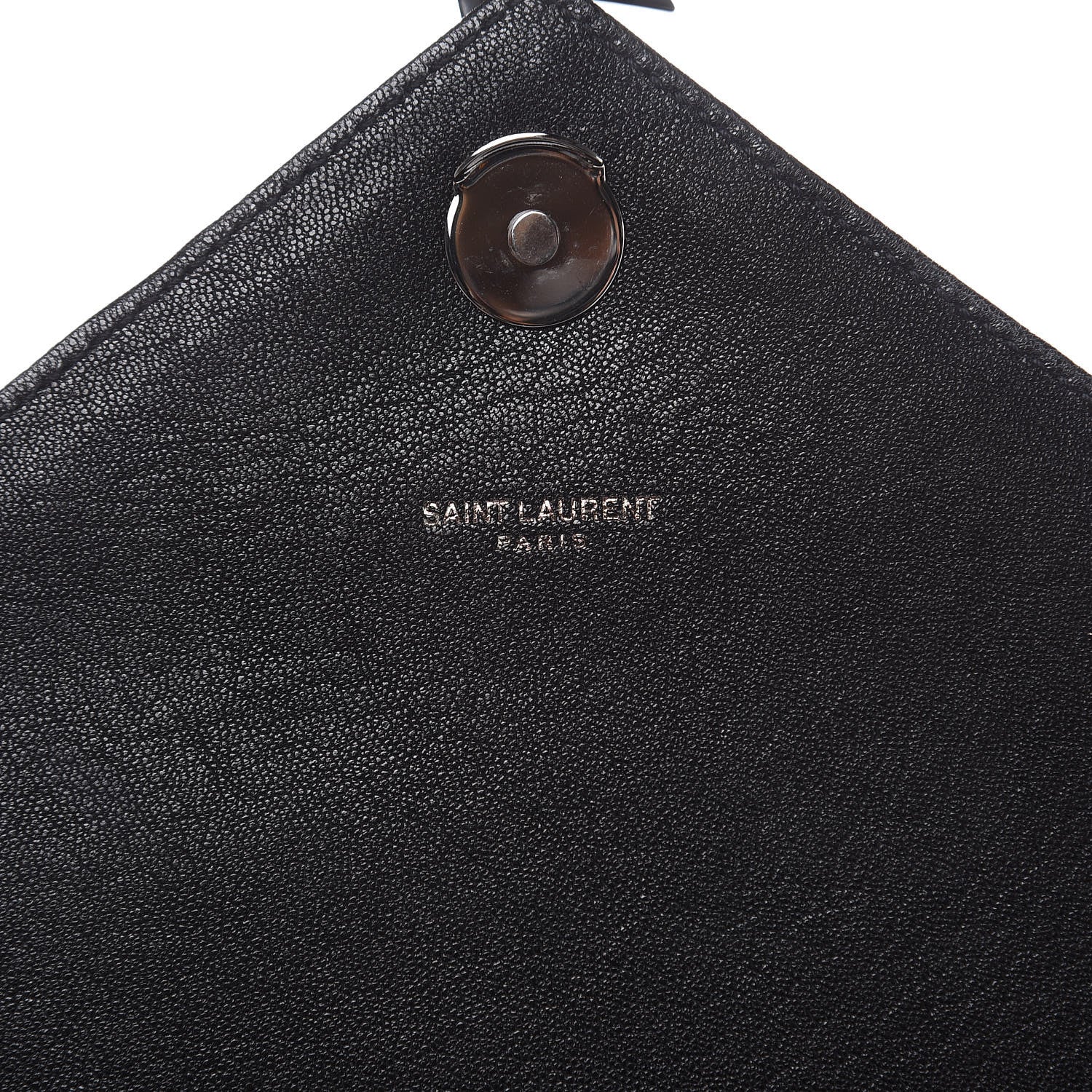 Saint Laurent Sheepskin Matelasse Chevron Monogram Monochrome Large College Satchel Black 6 of 11