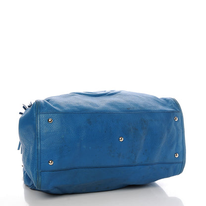 Gucci Pebbled Calfskin Large Soho Shoulder Bag Riviera Blue 4 of 23