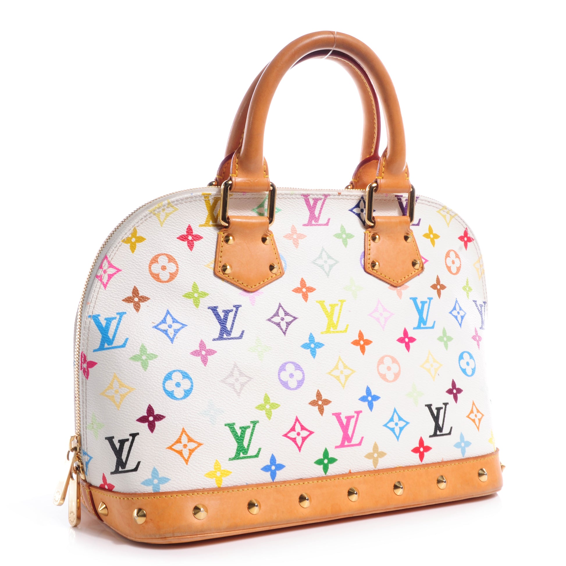 Louis Vuitton Monogram Multicolor Alma White 3 of 7