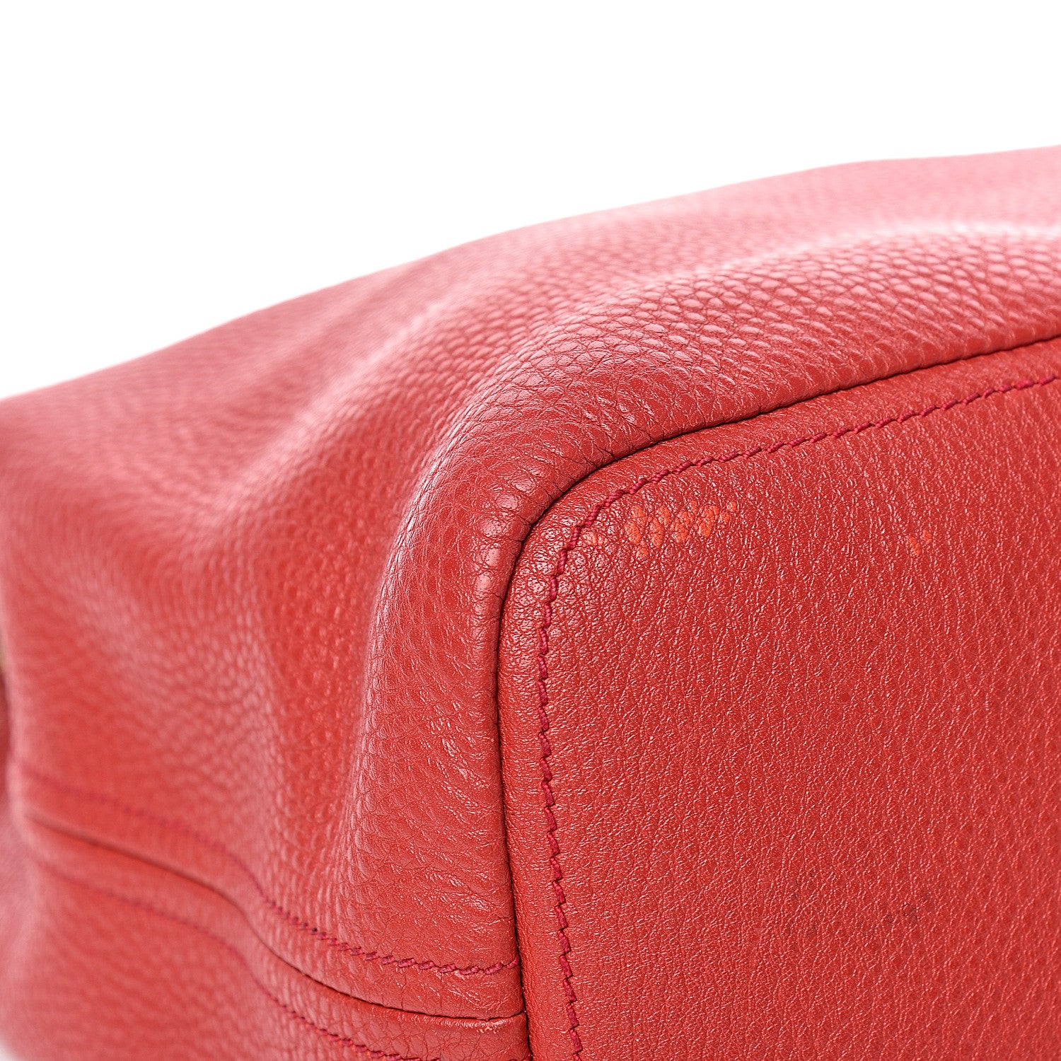 Prada Vitello Daino Hobo Red 12 of 16