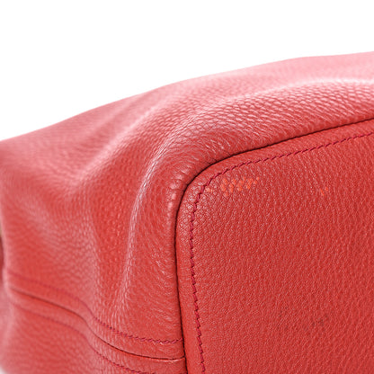 Prada Vitello Daino Hobo Red 12 of 16