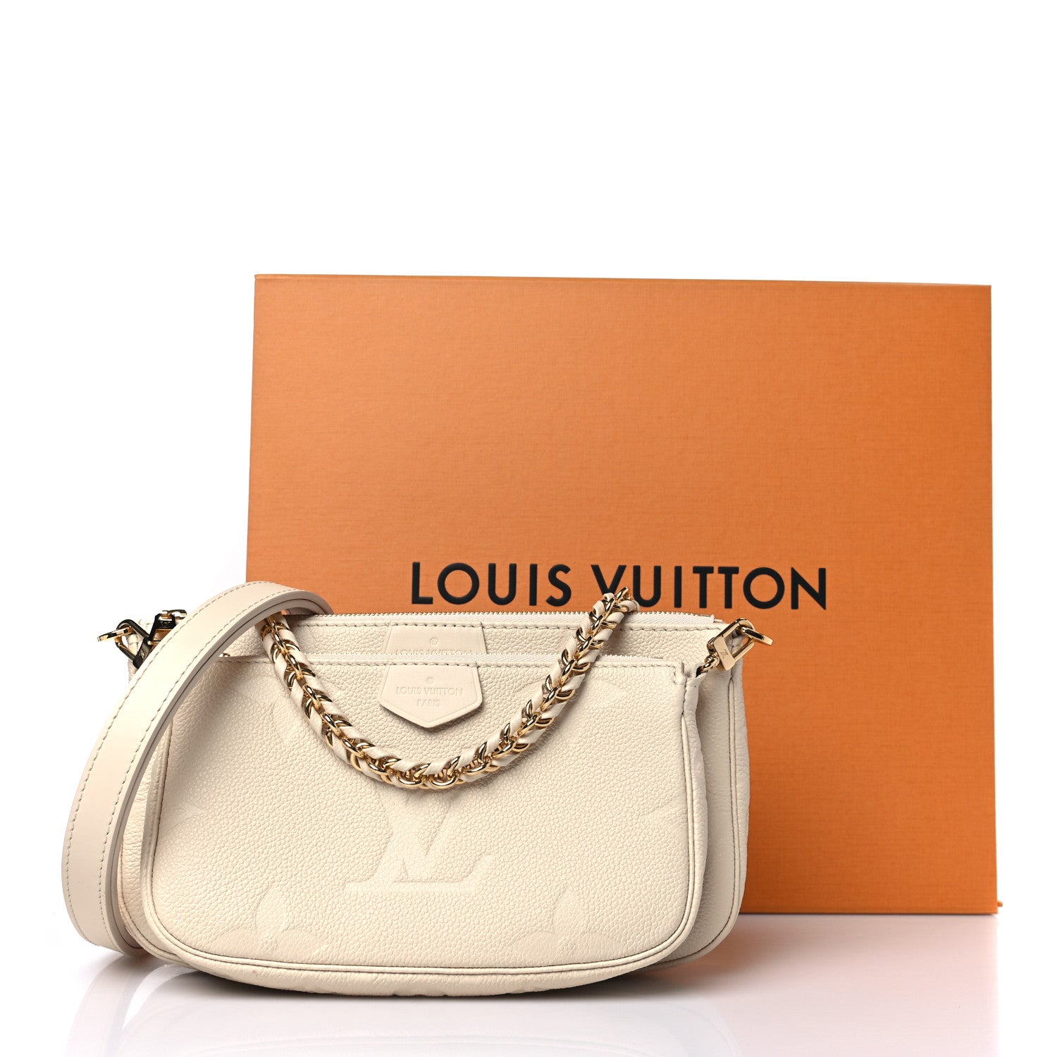 Louis Vuitton Empreinte Monogram Giant Multi Pochette Accessories Cream 10 of 10