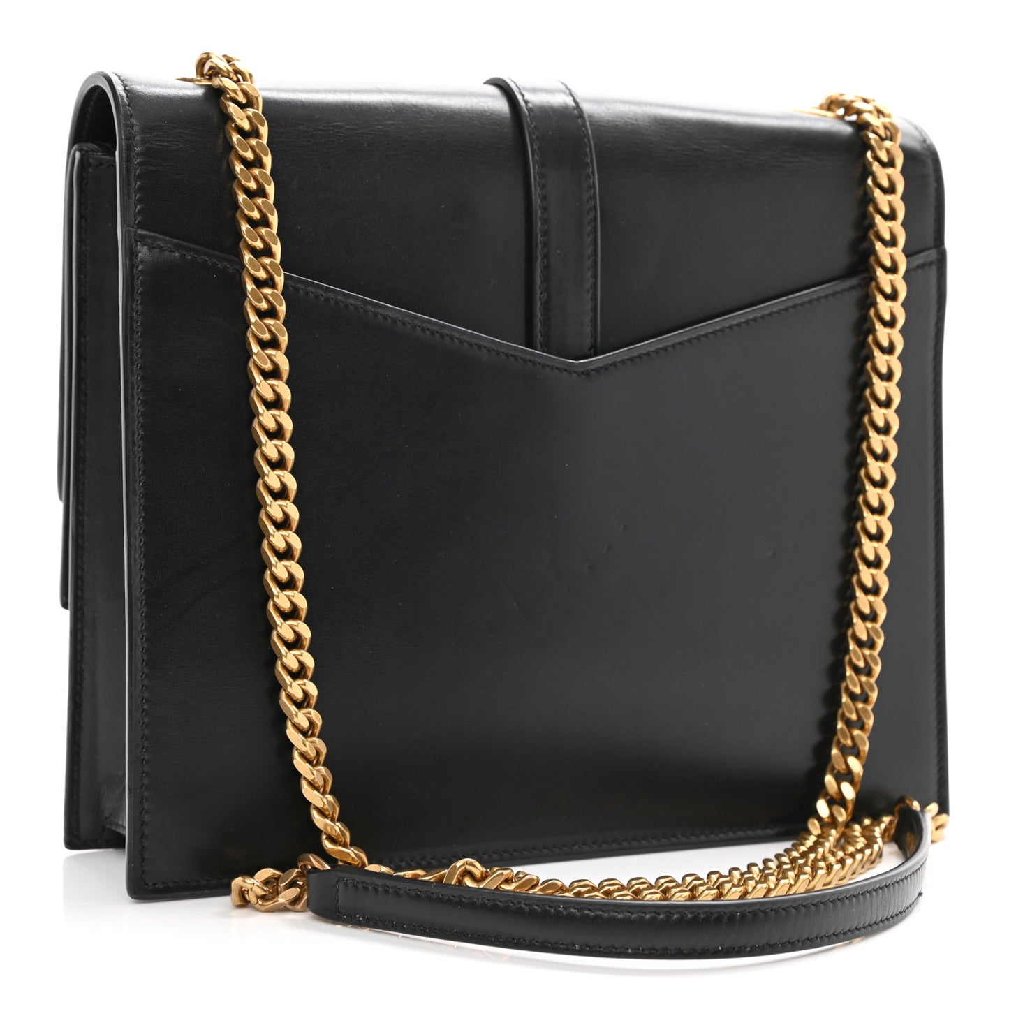 Smooth Calfskin Monogram Medium Sulpice Shoulder Bag Black