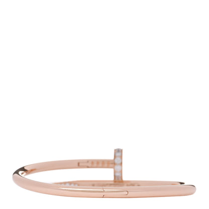 Cartier 18K Pink Gold Diamond Juste Un Clou Bracelet 15 2 of 4