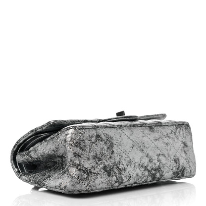 Chanel Metallic Caviar Quilted 2.55 Reissue 226 Flap Silver Black 4 of 10