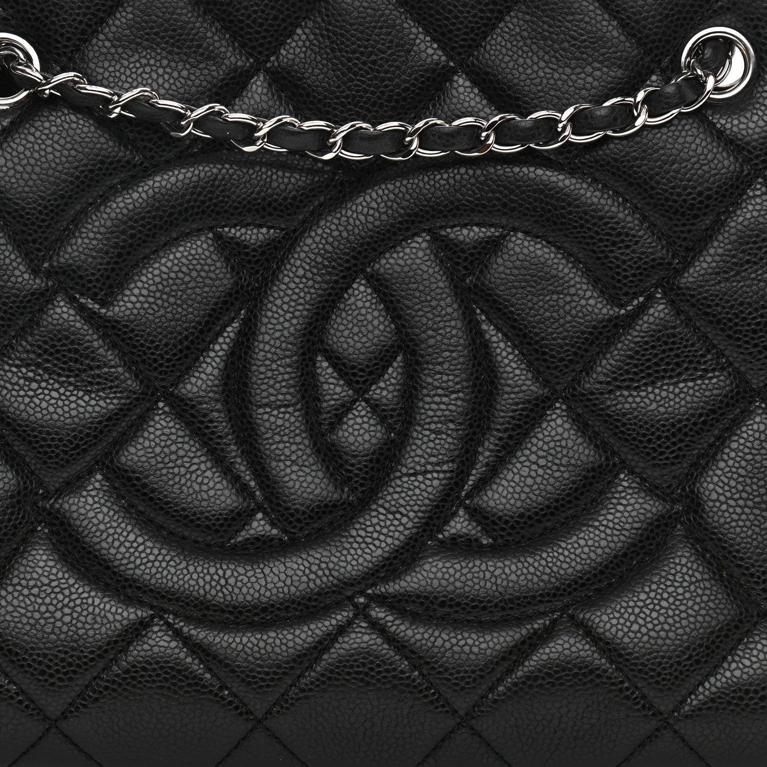 Chanel Caviar Quilted CC Timeless Soft Tote Black 8 of 12
