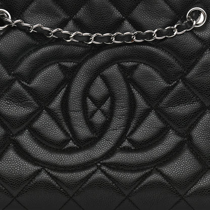 Chanel Caviar Quilted CC Timeless Soft Tote Black 8 of 12