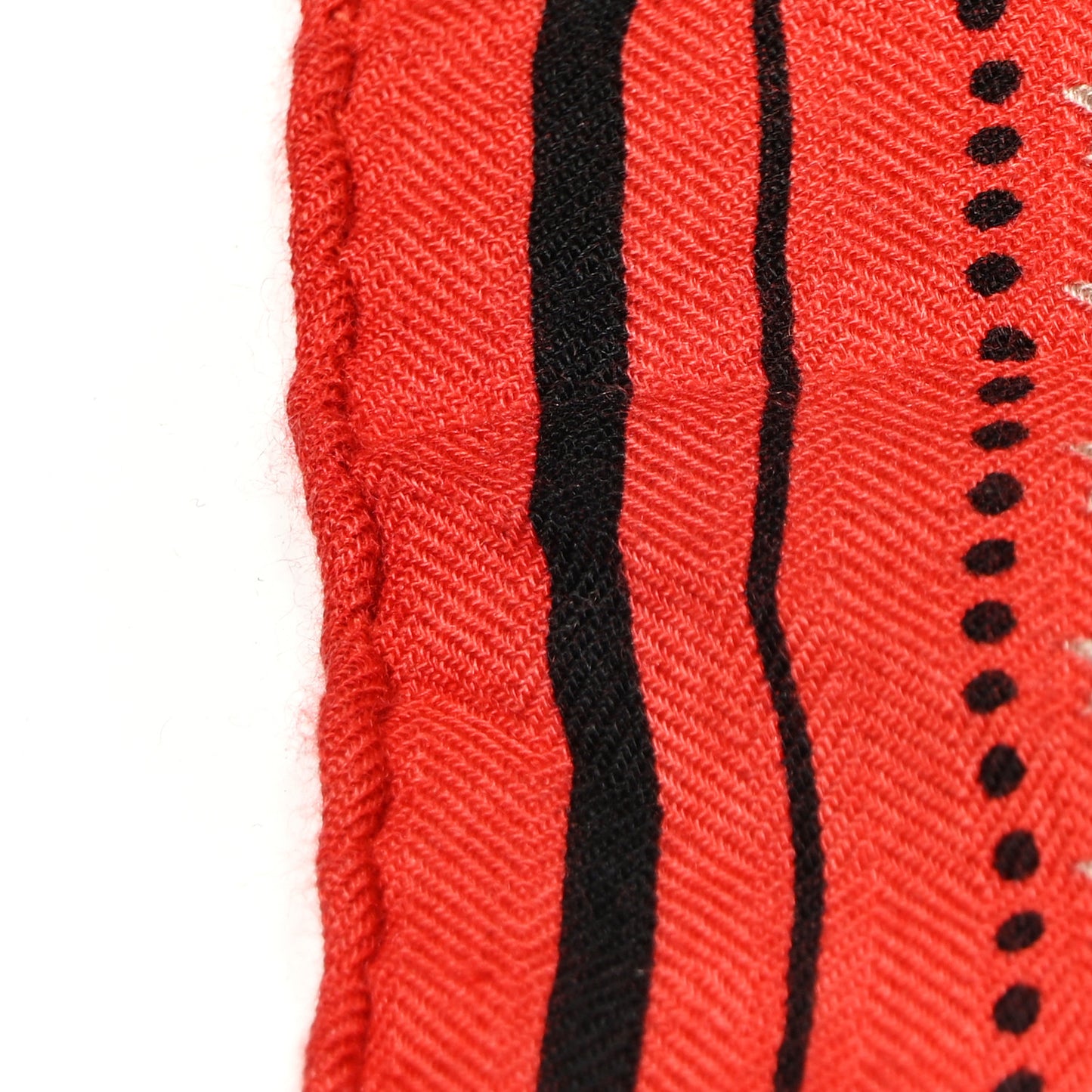 Cashmere Silk Zouaves Et Dragons Shawl 140 Rouge Grenadine Naturel Gris