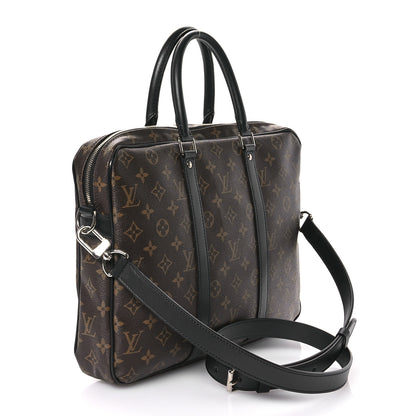 Louis Vuitton Monogram Macassar Porte-Documents Voyage PM 3 of 10