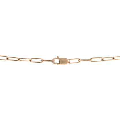 Tiffany 18K Rose Gold Pink Sapphire Small Lock Pendant Necklace 5 of 7