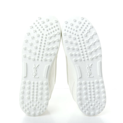 Saint Laurent Calfskin Jump Low Top Sneakers 42 Optic White 6 of 11