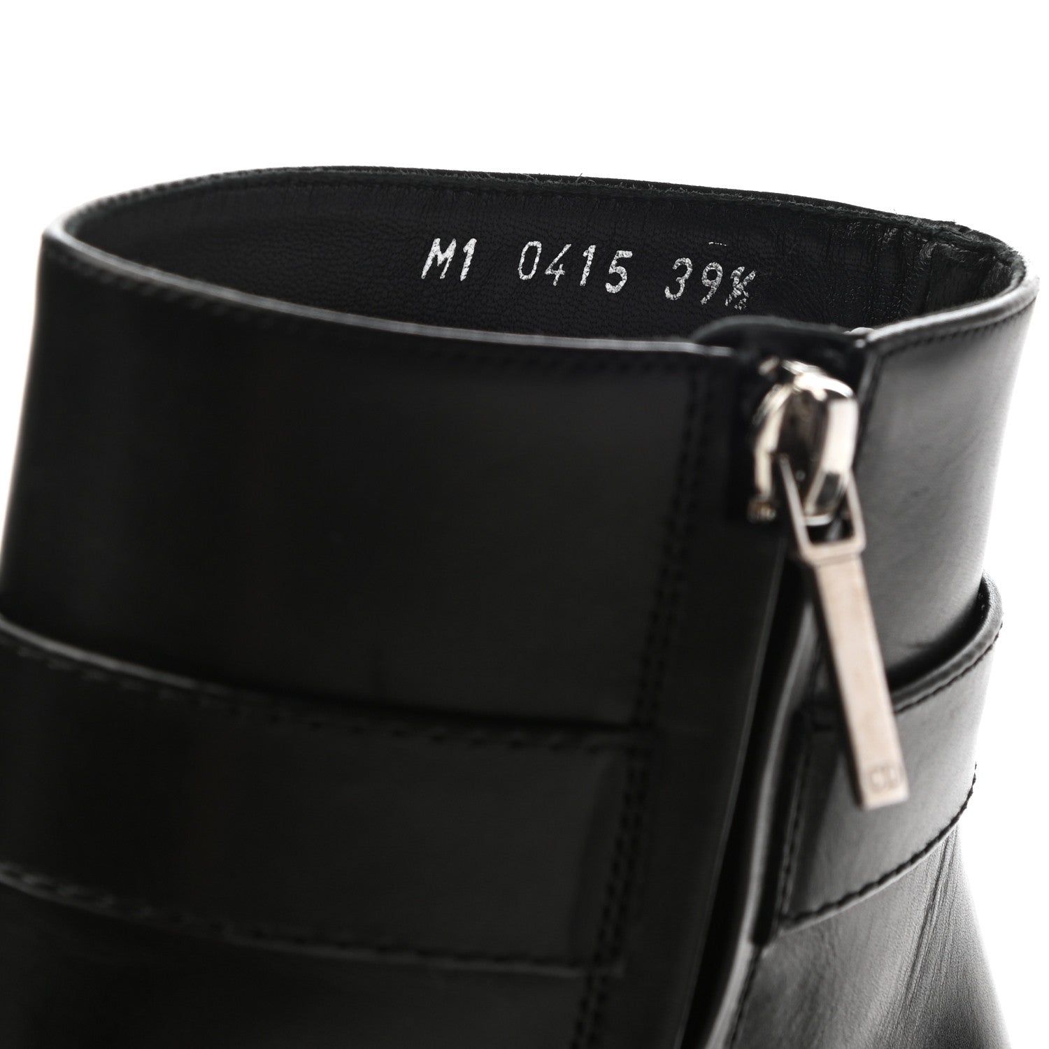 Christian Dior Calfskin Blason Low Boots 39.5 Black 8 of 16