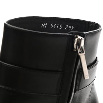 Christian Dior Calfskin Blason Low Boots 39.5 Black 8 of 16