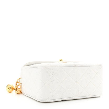 Chanel Caviar Quilted CC Camera Case White 3 of 13