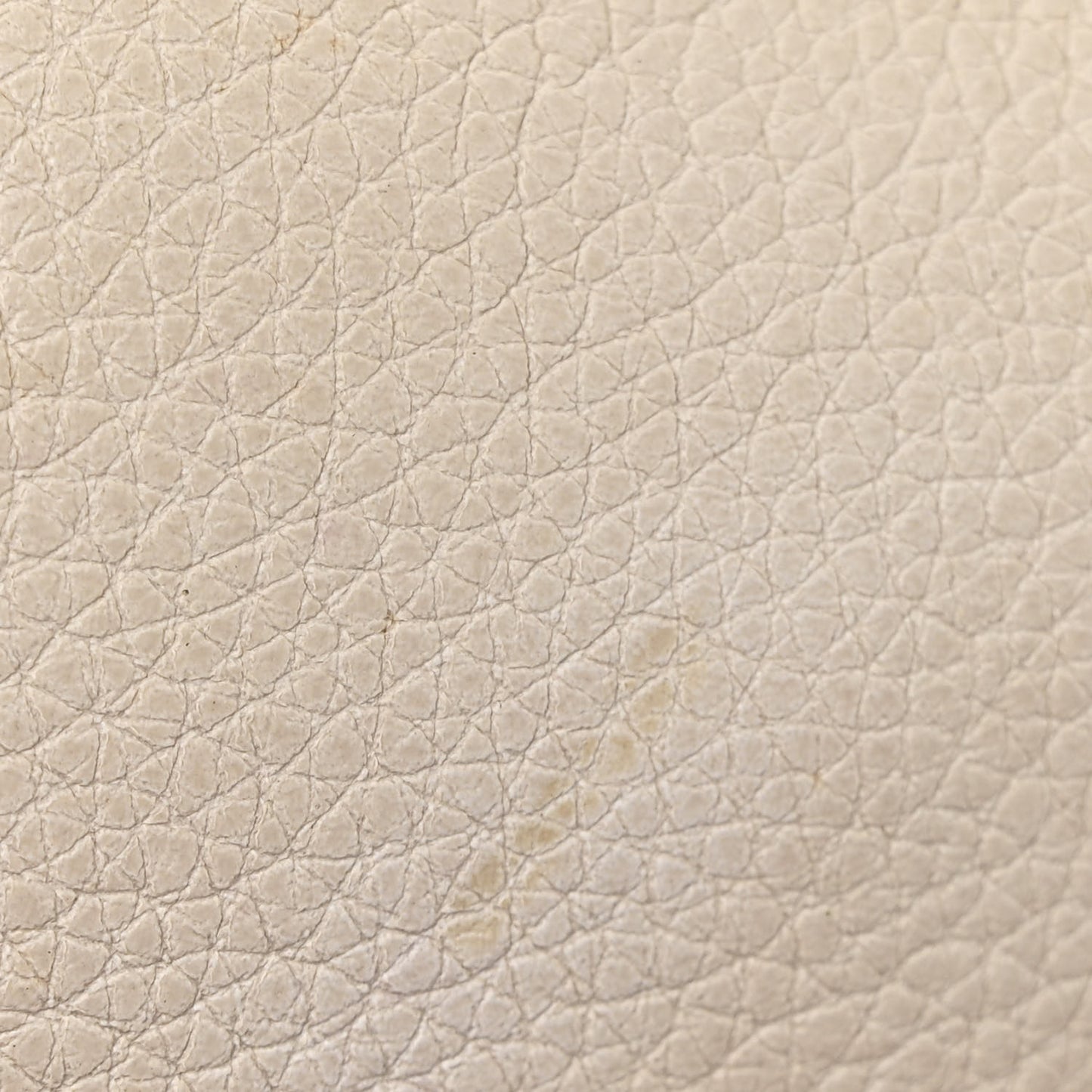Grained Calfskin Small Logo Belt Bag White
