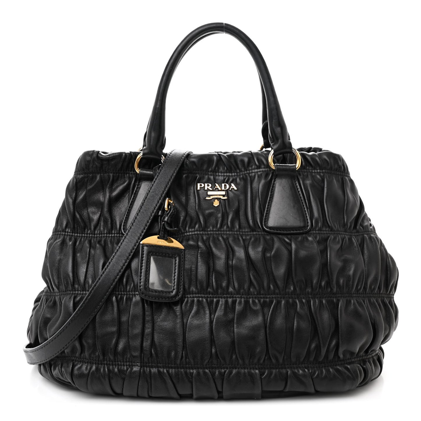 Nappa Gaufre Tote Black