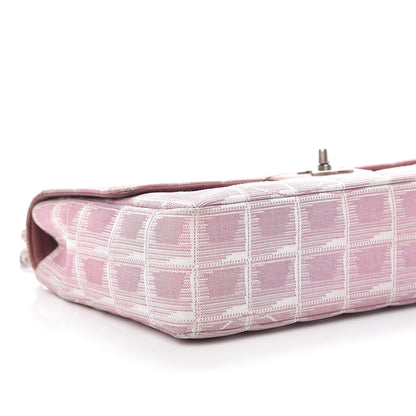 Chanel Nylon Medium Travel Flap Pink 6 of 17