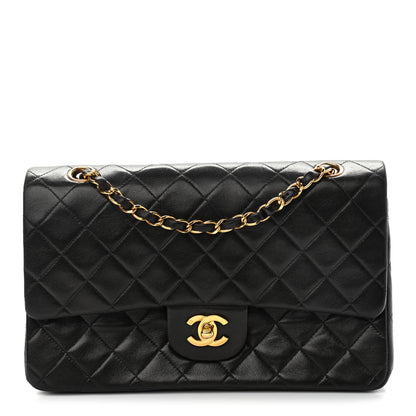 Chanel Lambskin Quilted Medium Double Flap Black 1 of 14