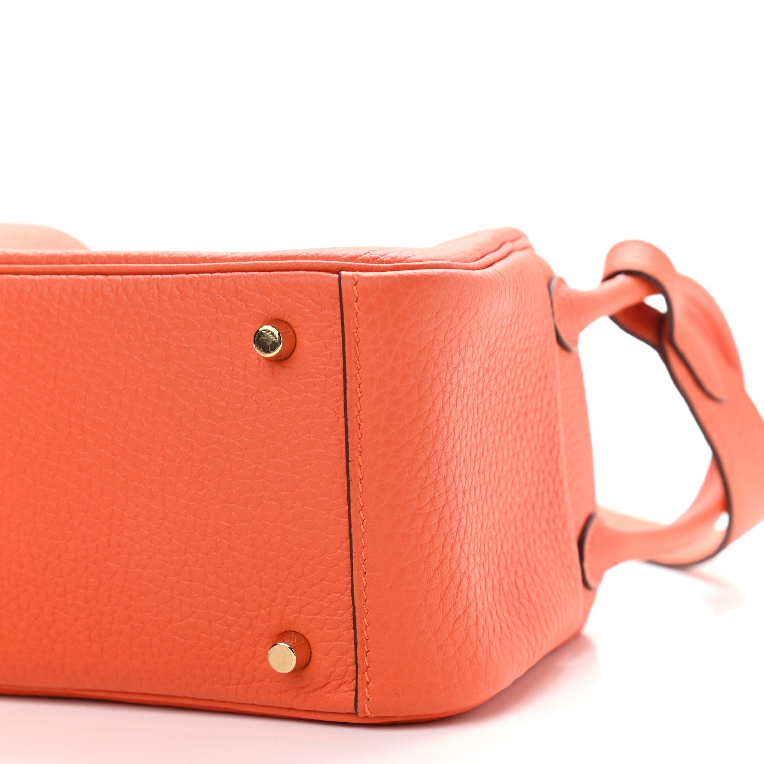 Hermes Taurillon Clemence Mini Lindy 20 Feu 10 of 11