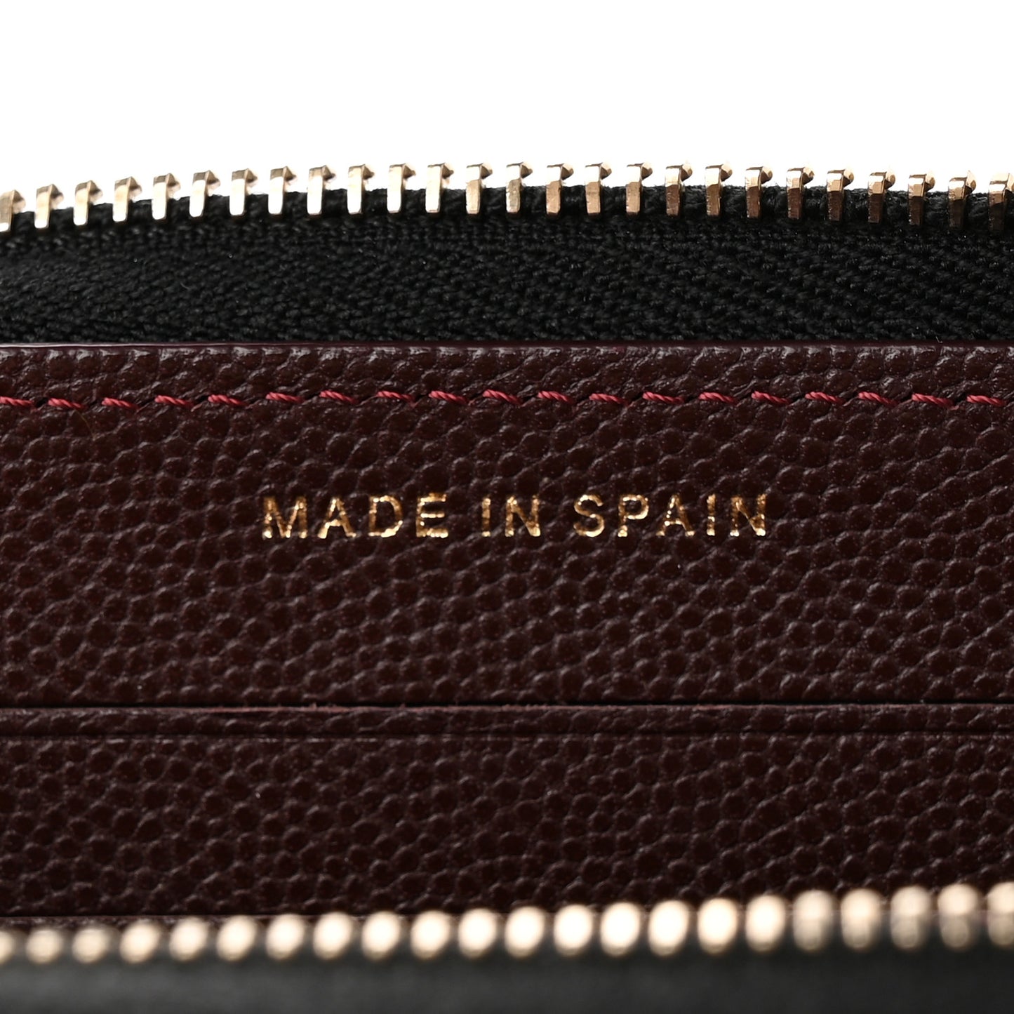 Caviar Quilted Small Zip Around Wallet Black