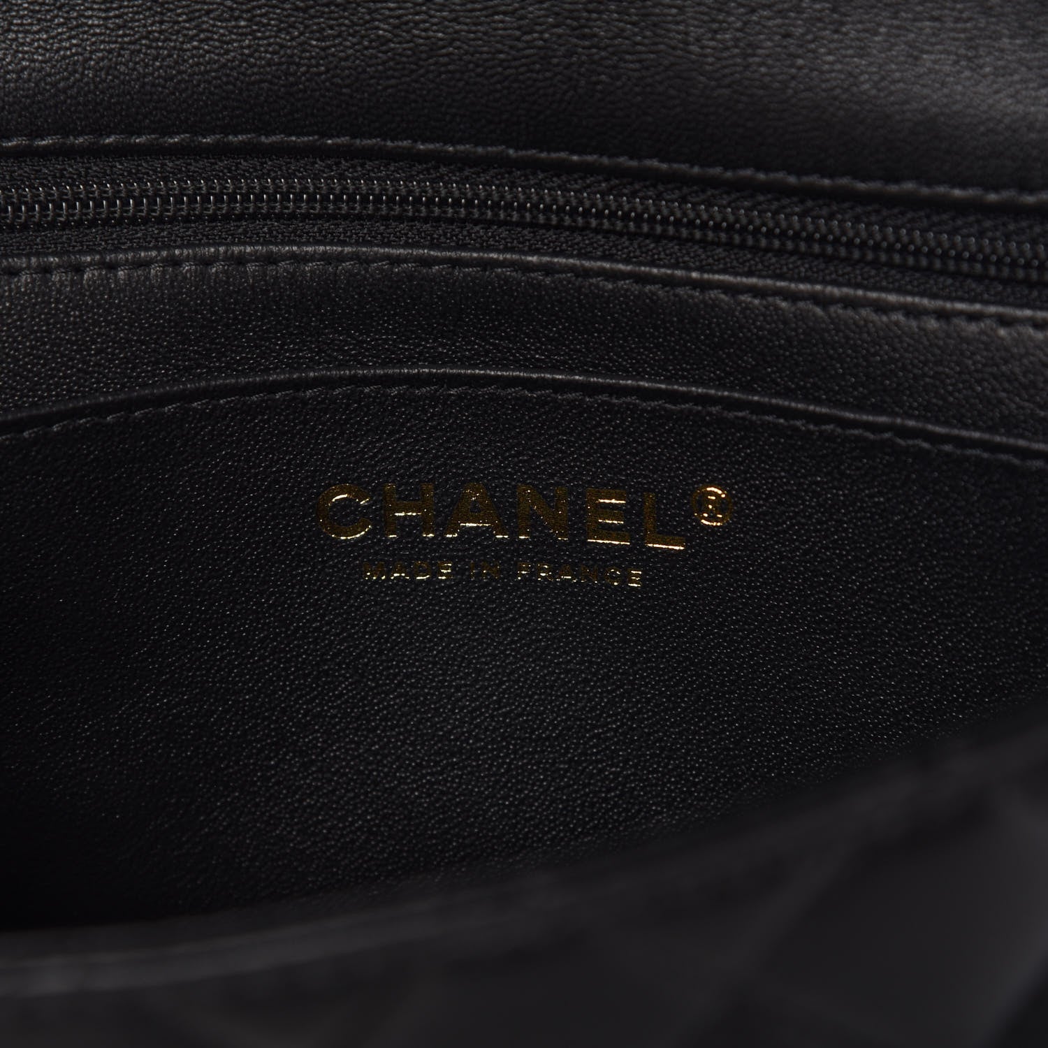Chanel Lambskin Quilted Mini Top Handle Rectangular Flap Black 8 of 11