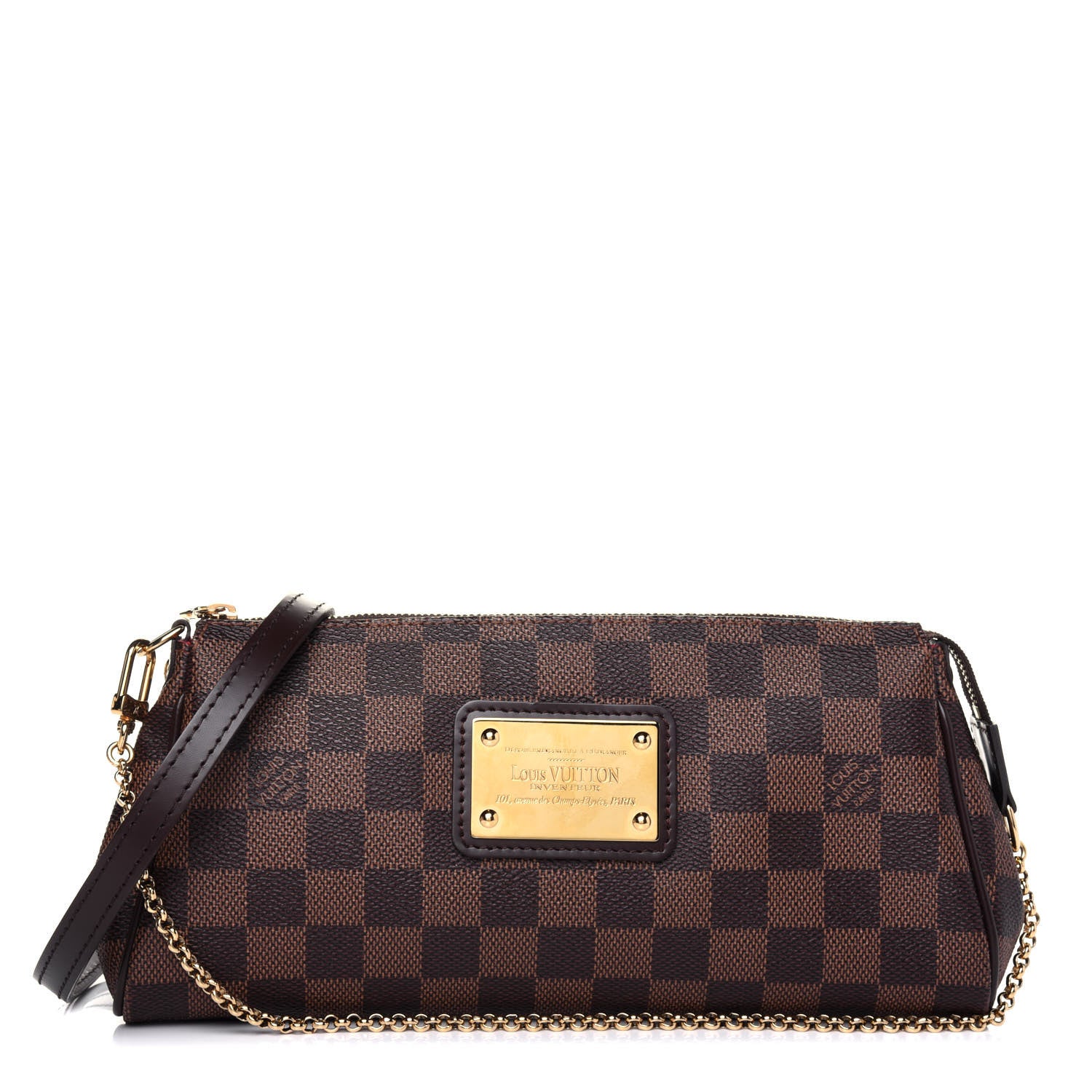 Louis Vuitton Damier Ebene Eva Clutch 1 of 10