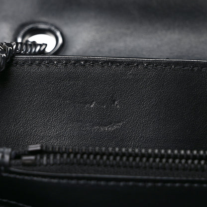 Saint Laurent Calfskin Y Quilted Monogram Monochrome Medium Loulou Chain Satchel Black 10 of 10