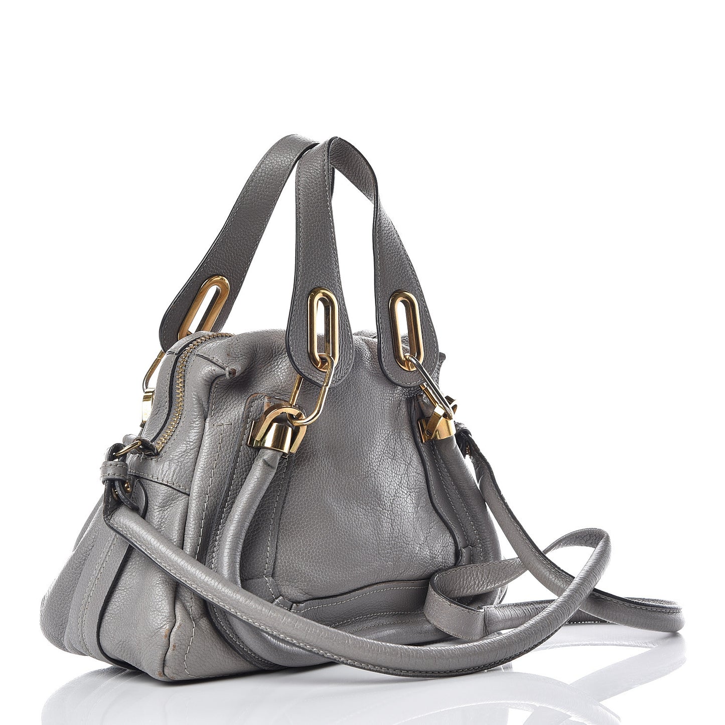 Calfskin Small Paraty Cashmere Grey