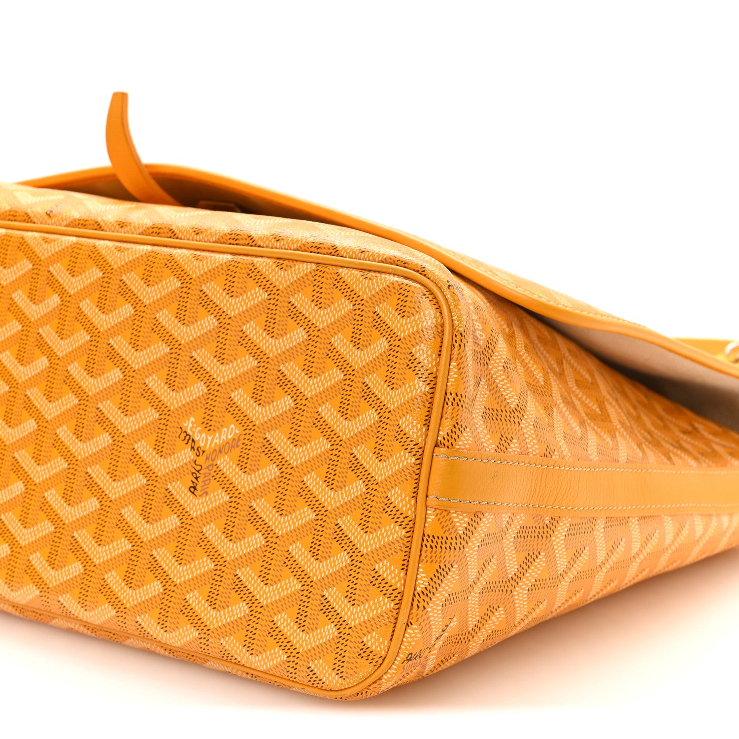 Goyard Goyardine Capetien Messenger Bag Yellow 10 of 10