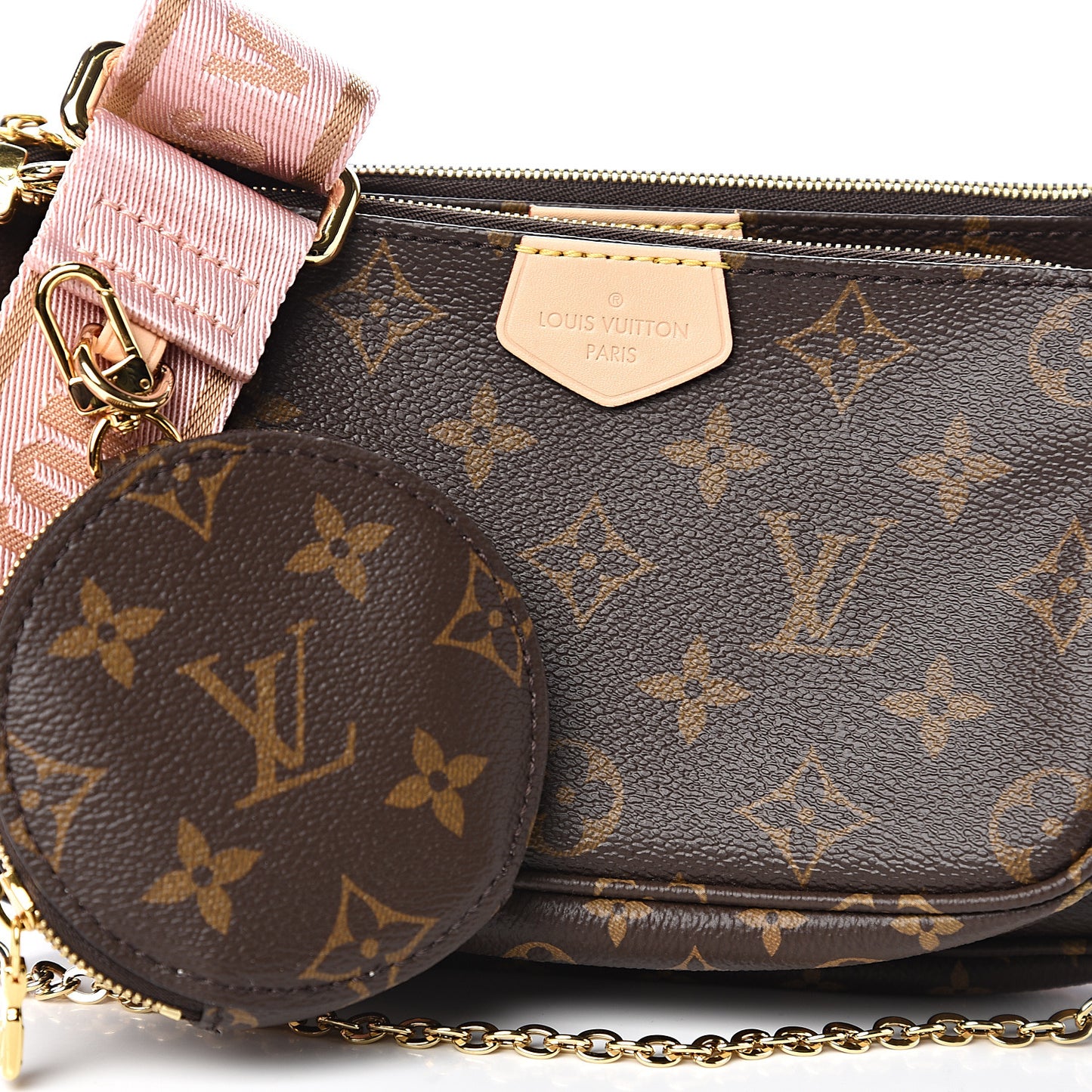 Monogram Multi Pochette Accessories Rose Clair
