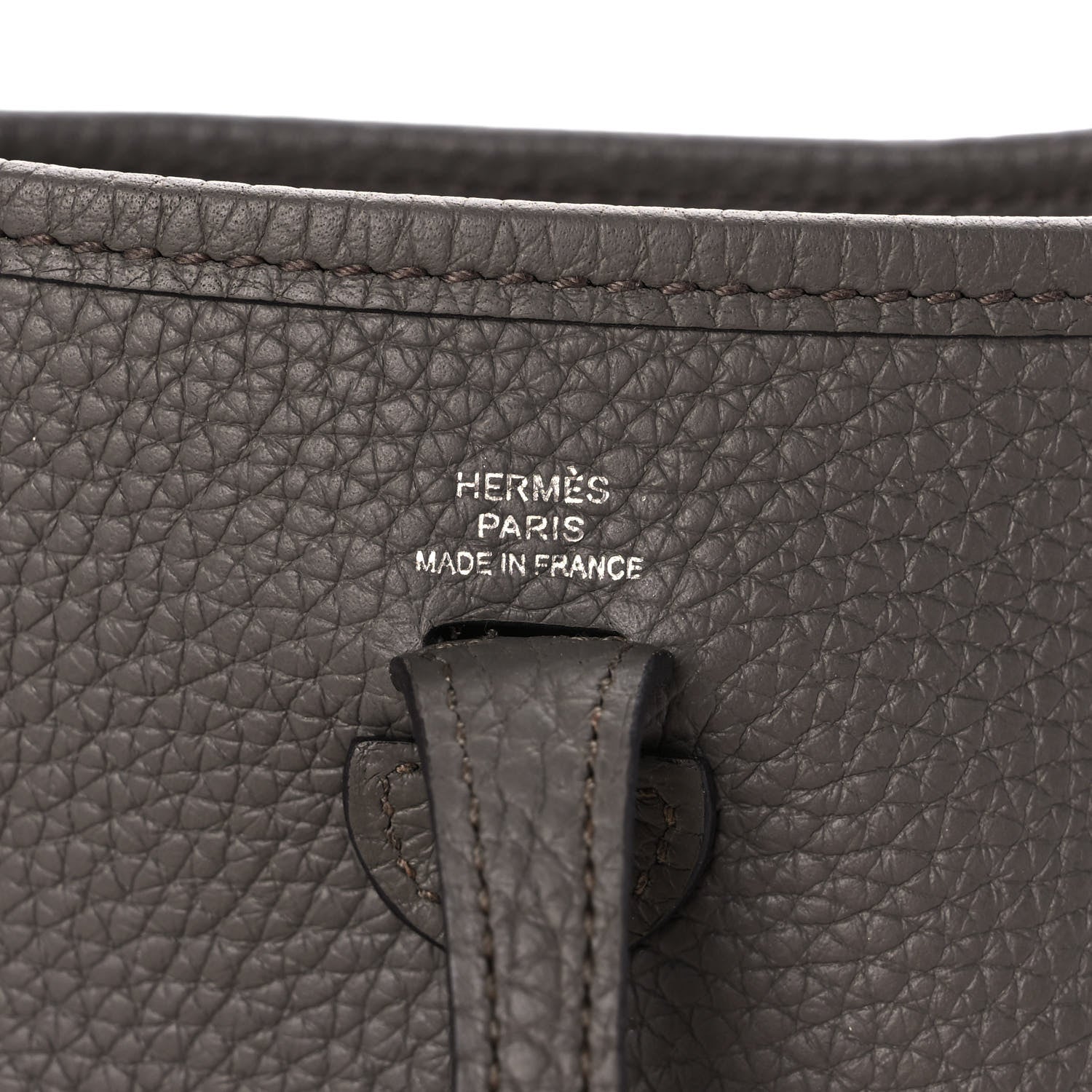 Hermes Taurillon Clemence Evelyne TPM Etain 5 of 10