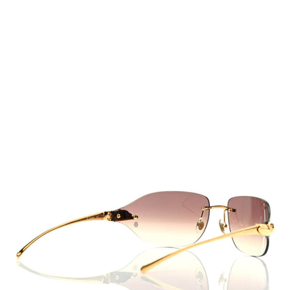 Cartier Panthere De Cartier Aviator Sunglasses Gold 3 of 6