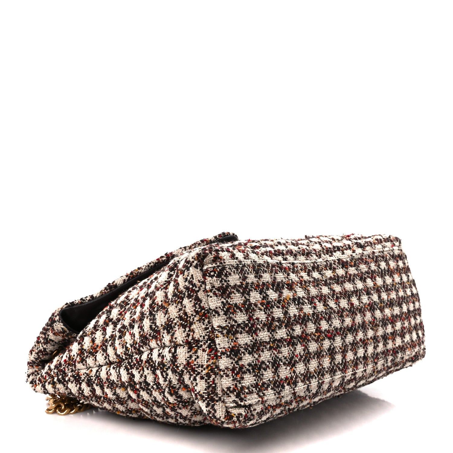 Saint Laurent Tweed Matelasse Medium Loulou Monogram Chain Satchel Beige Multicolor 4 of 11