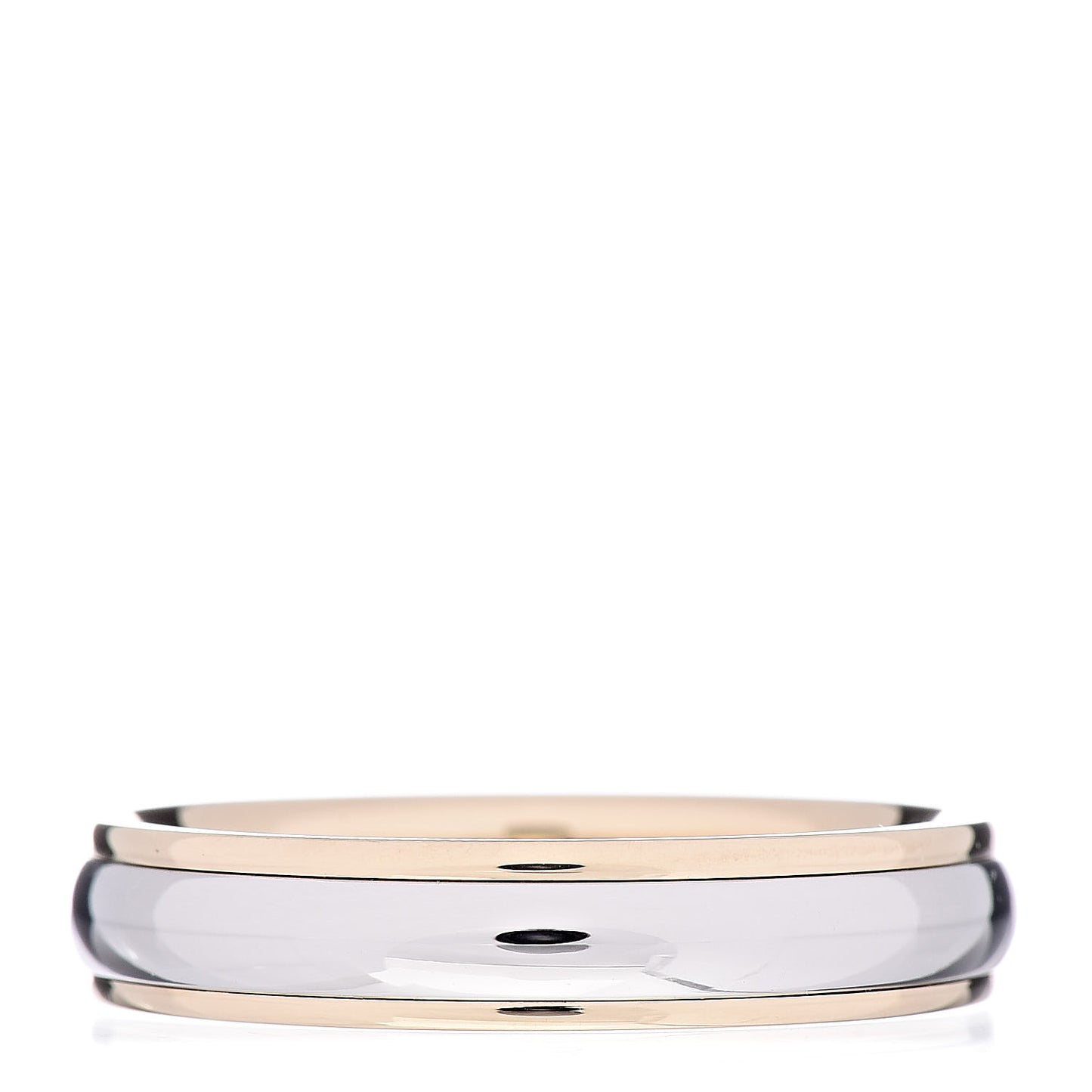Platinum 18K Yellow Gold Lucida 4mm Band Ring 54 7