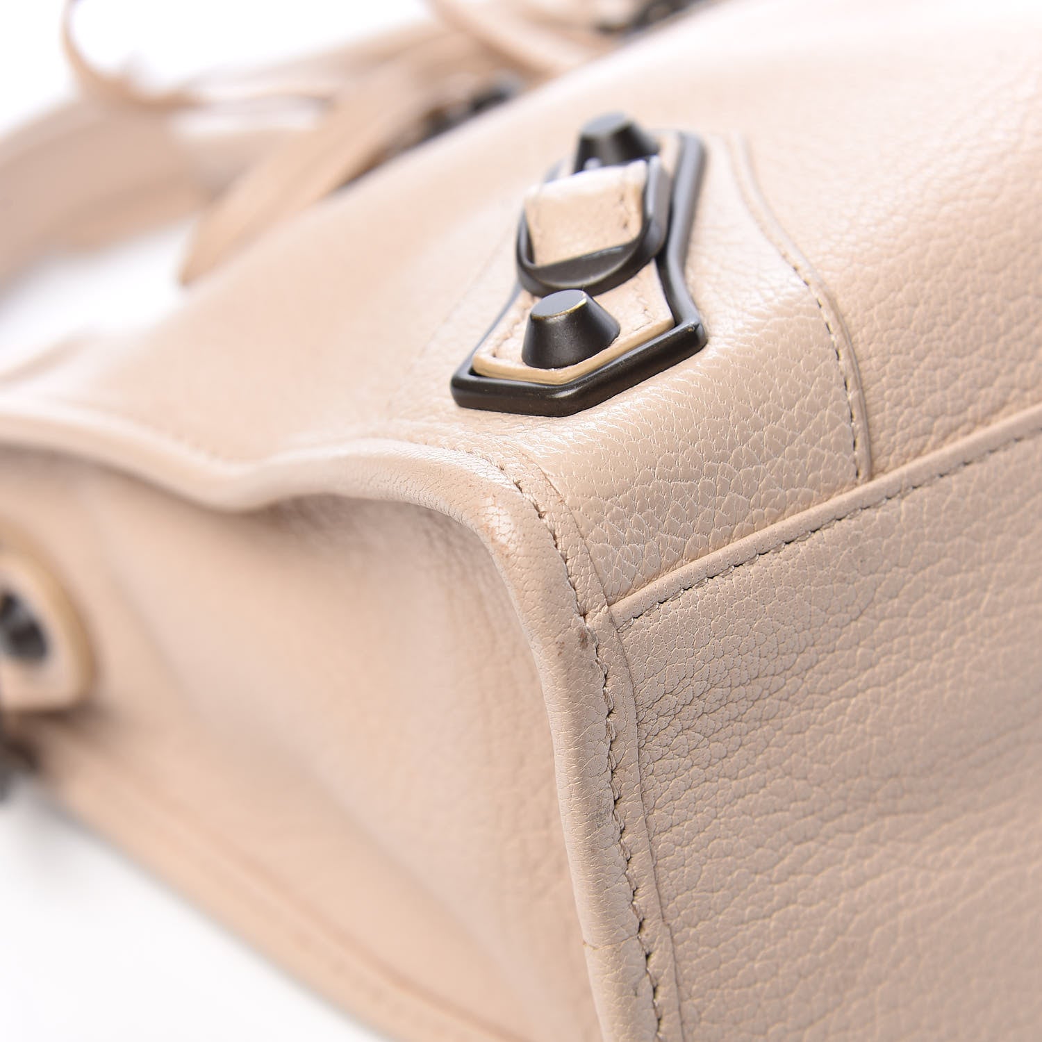Balenciaga Chevre Classic Hardware Metallic Edge S City Beige Tapioca 12 of 15