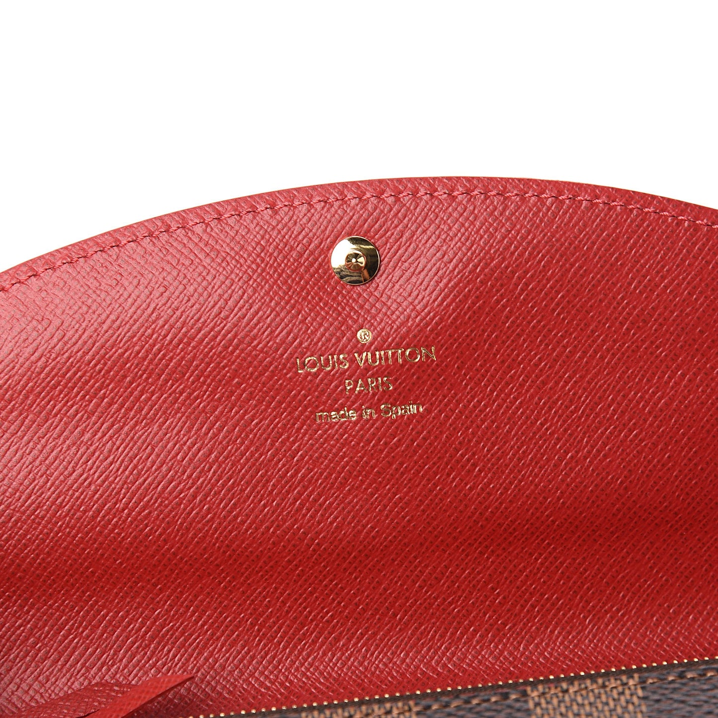 Damier Ebene Caissa Wallet Cherry