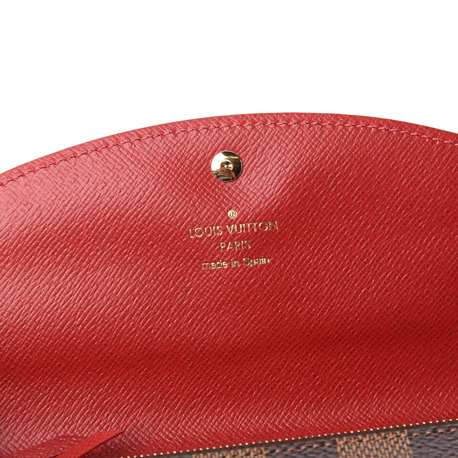 Louis Vuitton Damier Ebene Caissa Wallet Cherry 5 of 6