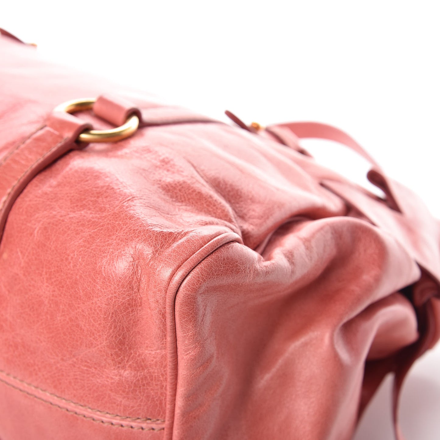 Vitello Lux Medium Bow Bag Rosa