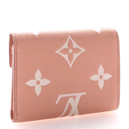 Louis Vuitton Empreinte Monogram Giant Victorine Wallet Rose Trianon Creme 3 of 12