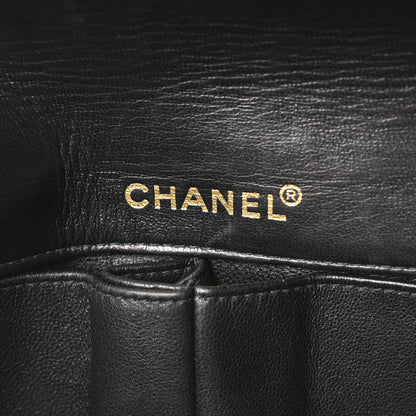 Chanel Lambskin East West Chocolate Bar Flap Black 6 of 10