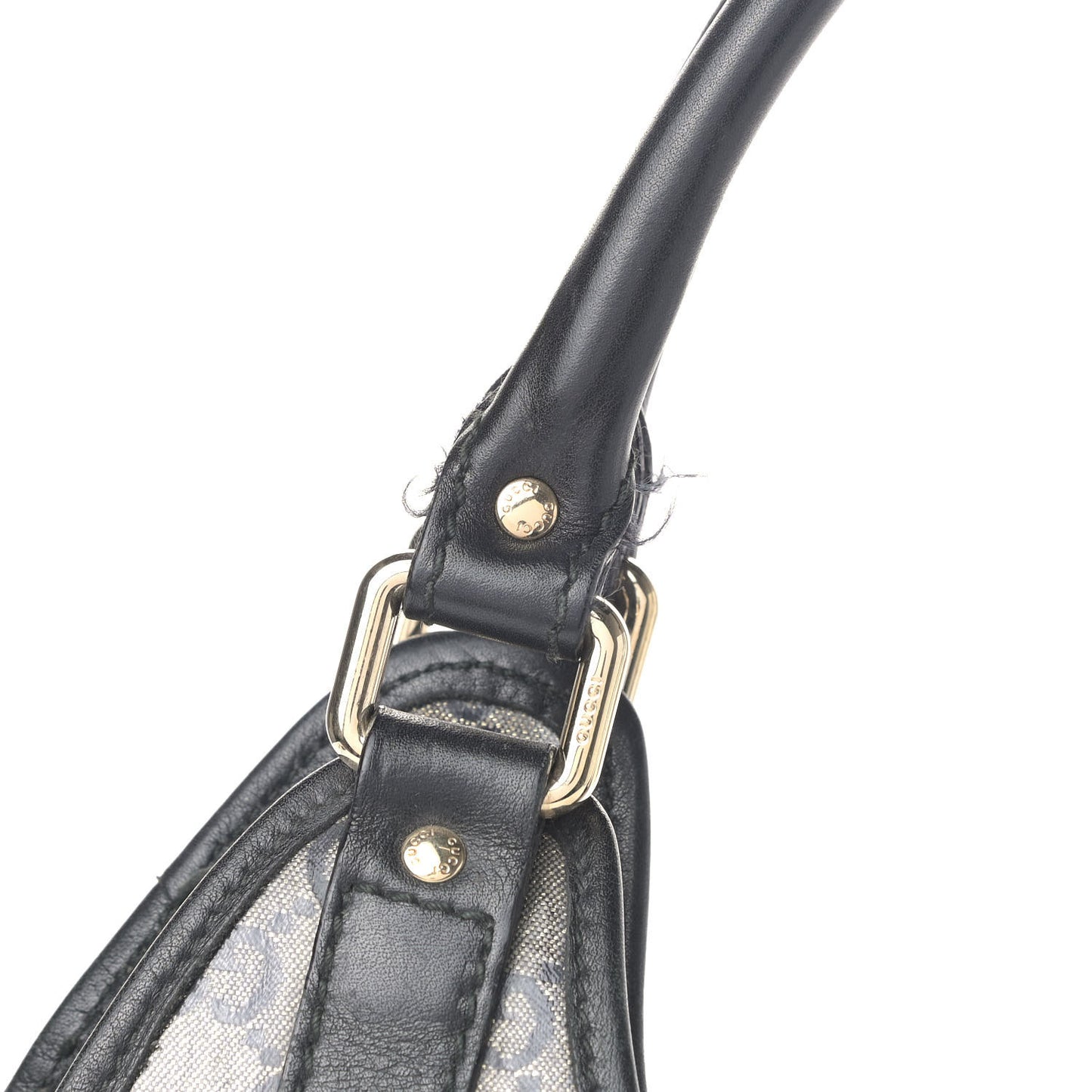 Crystal Monogram Medium Joy Shoulder Bag Black