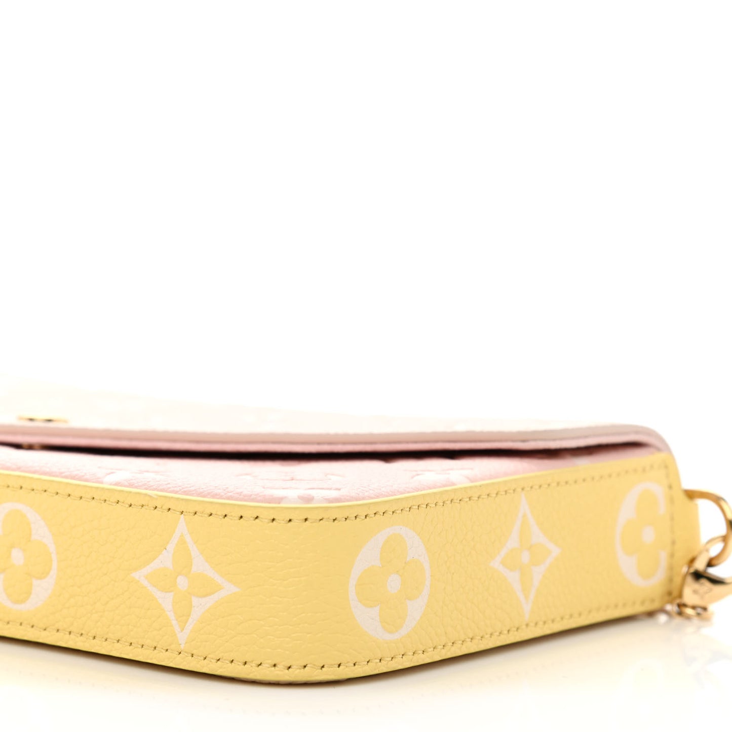 Empreinte Spring in the City Felicie Pochette Chain Wallet Pink Beige Yellow