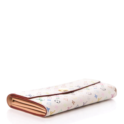 Louis Vuitton Monogram Multicolor Sarah Wallet White 4 of 8
