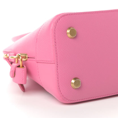 Balenciaga Signature Grained Calfskin Logo S Ville Top Handle Bag Rose Bubblegum Black 9 of 11