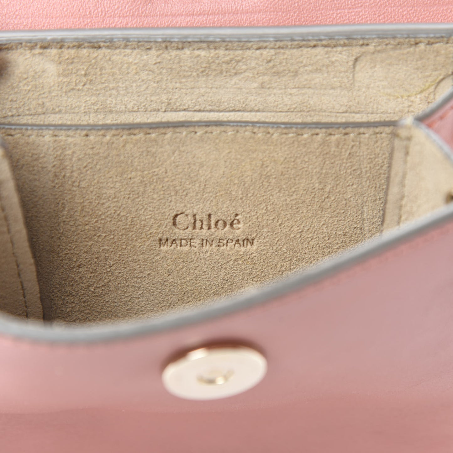 Suede Calfskin Mini Faye Bracelet Bag Ideal Blush