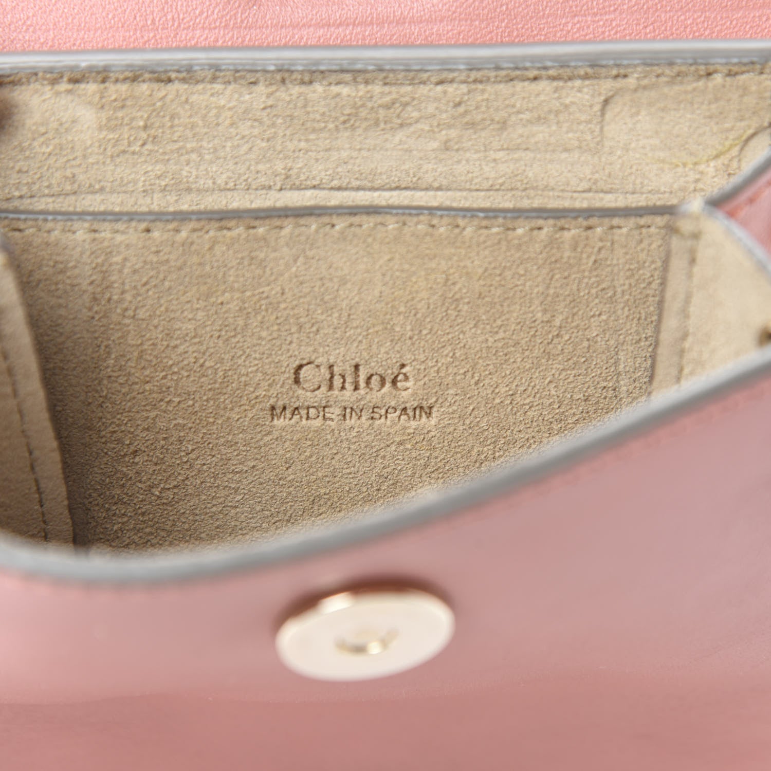 Chloe Suede Calfskin Mini Faye Bracelet Bag Ideal Blush 8 of 10