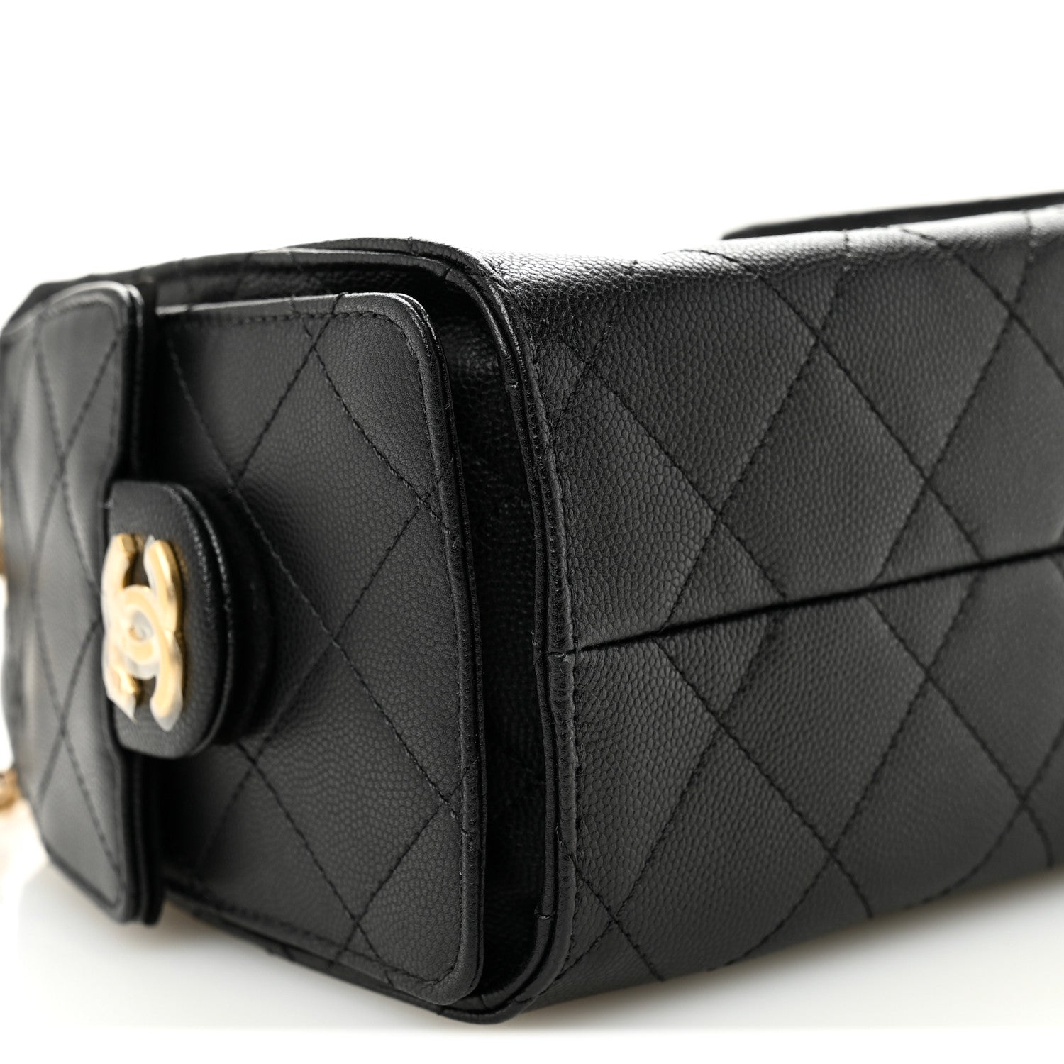 Chanel Caviar Quilted Mini Chanel 25 Handbag Black 9 of 11