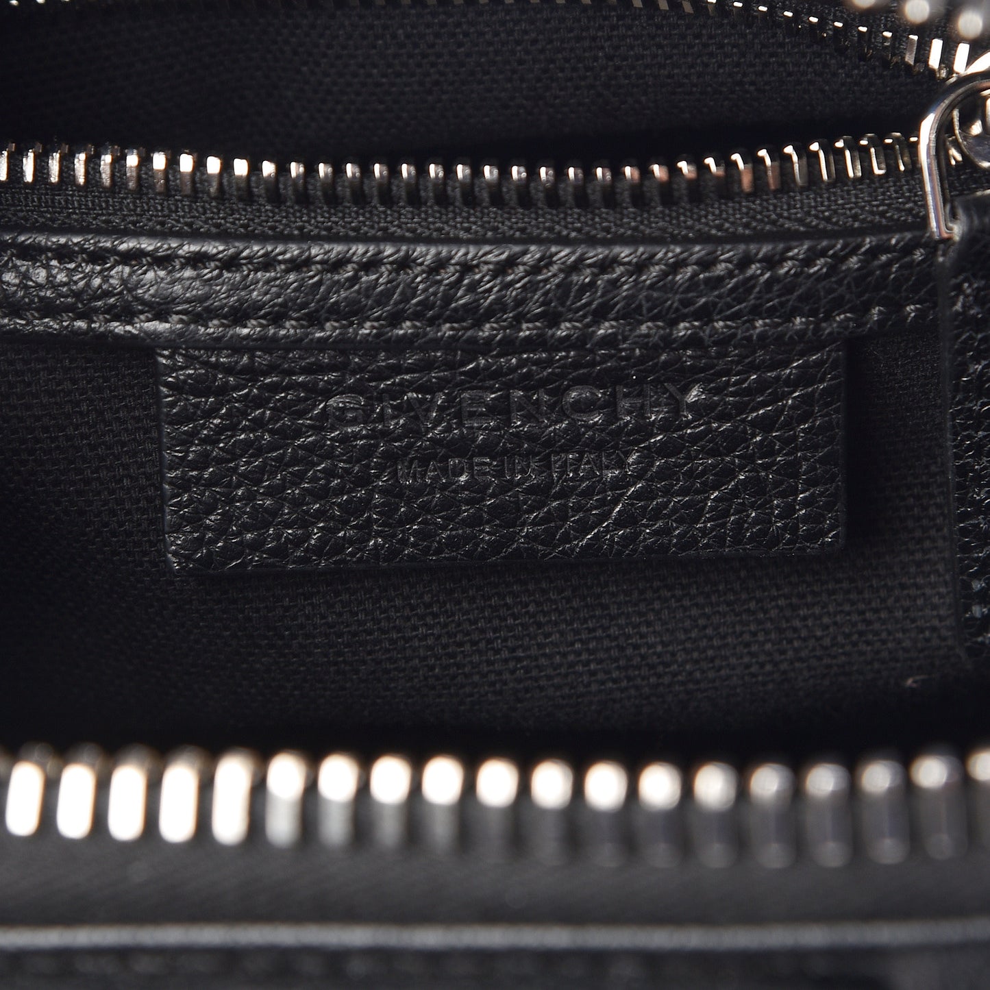 Sugar Goatskin Striped Mini Antigona Black